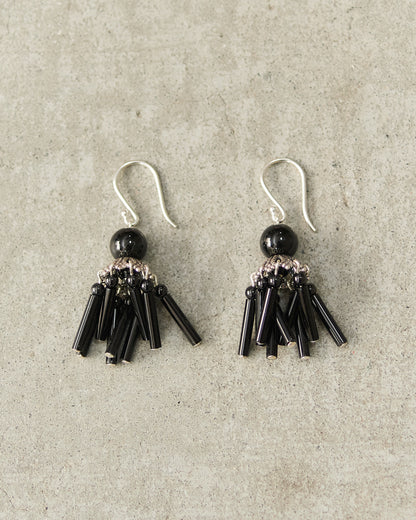 Onyx Petite Flamenco Earrings