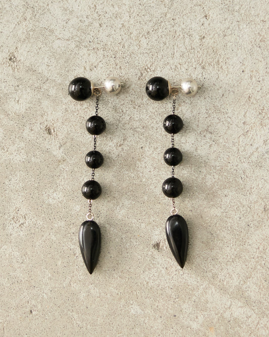 Onyx Phoenician Earrings
