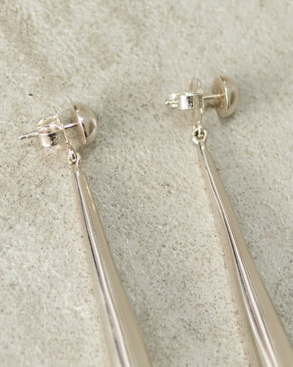 Onyx Silver Lou Lou Earrings