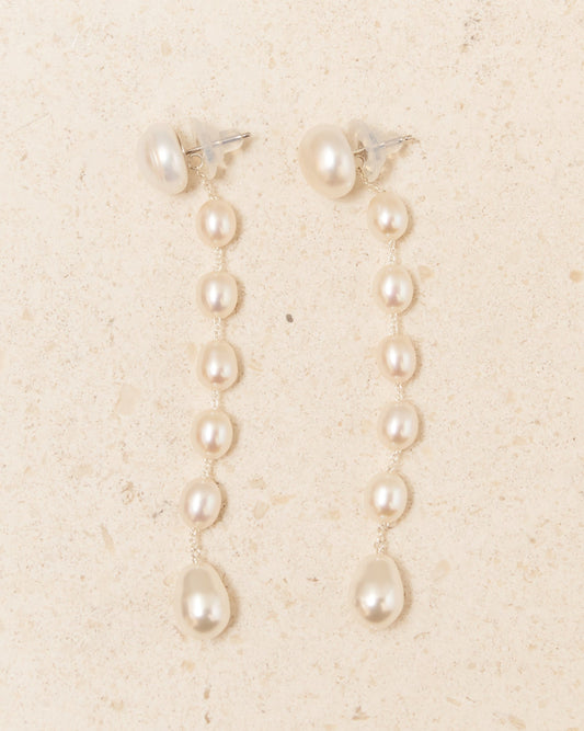 Medium Pearl Passante Earrings