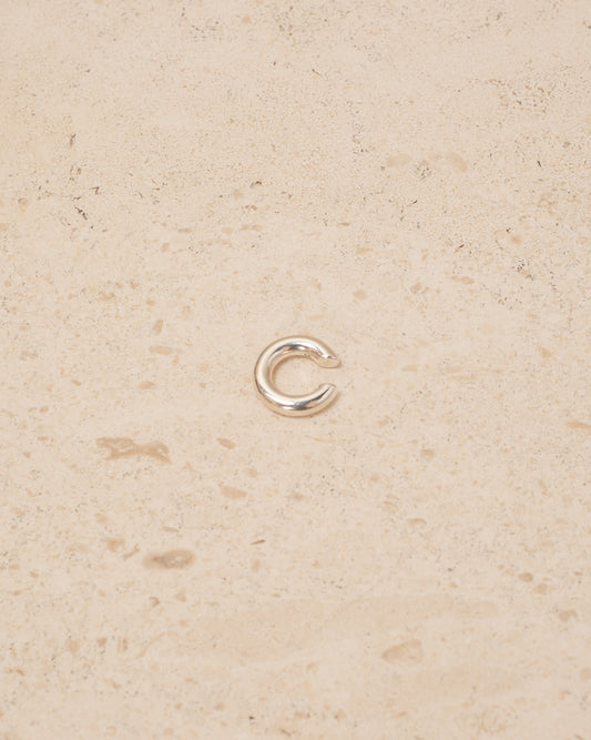 Sterling Silver Bagel Ear Cuff