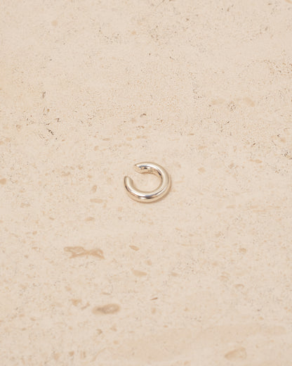 Sterling Silver Bagel Ear Cuff