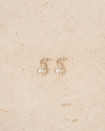 Sterling Silver Pearl Earrings