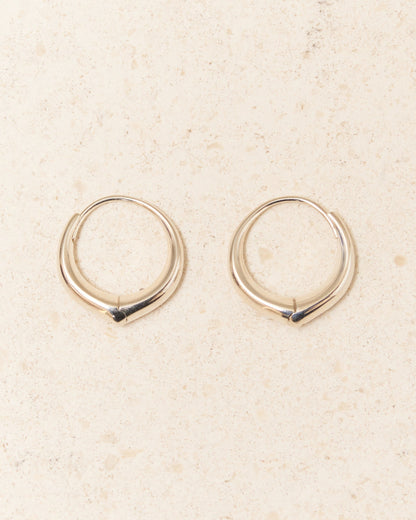 Sterling Silver Large Hellenic Hoops