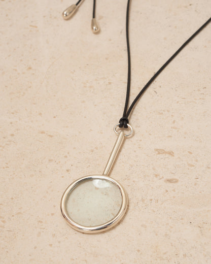 Sterling Silver Magnifying Glass Necklace