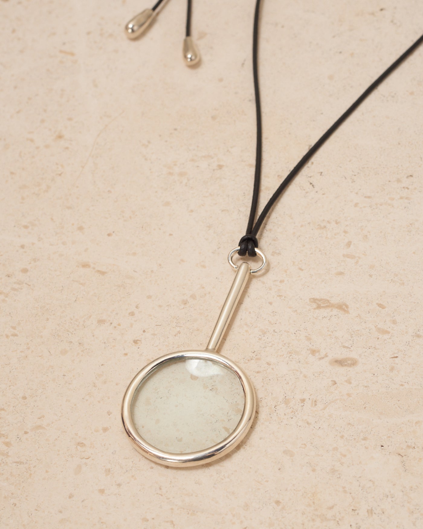 Sterling Silver Magnifying Glass Necklace