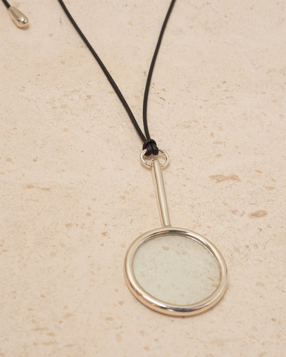 Sterling Silver Magnifying Glass Necklace