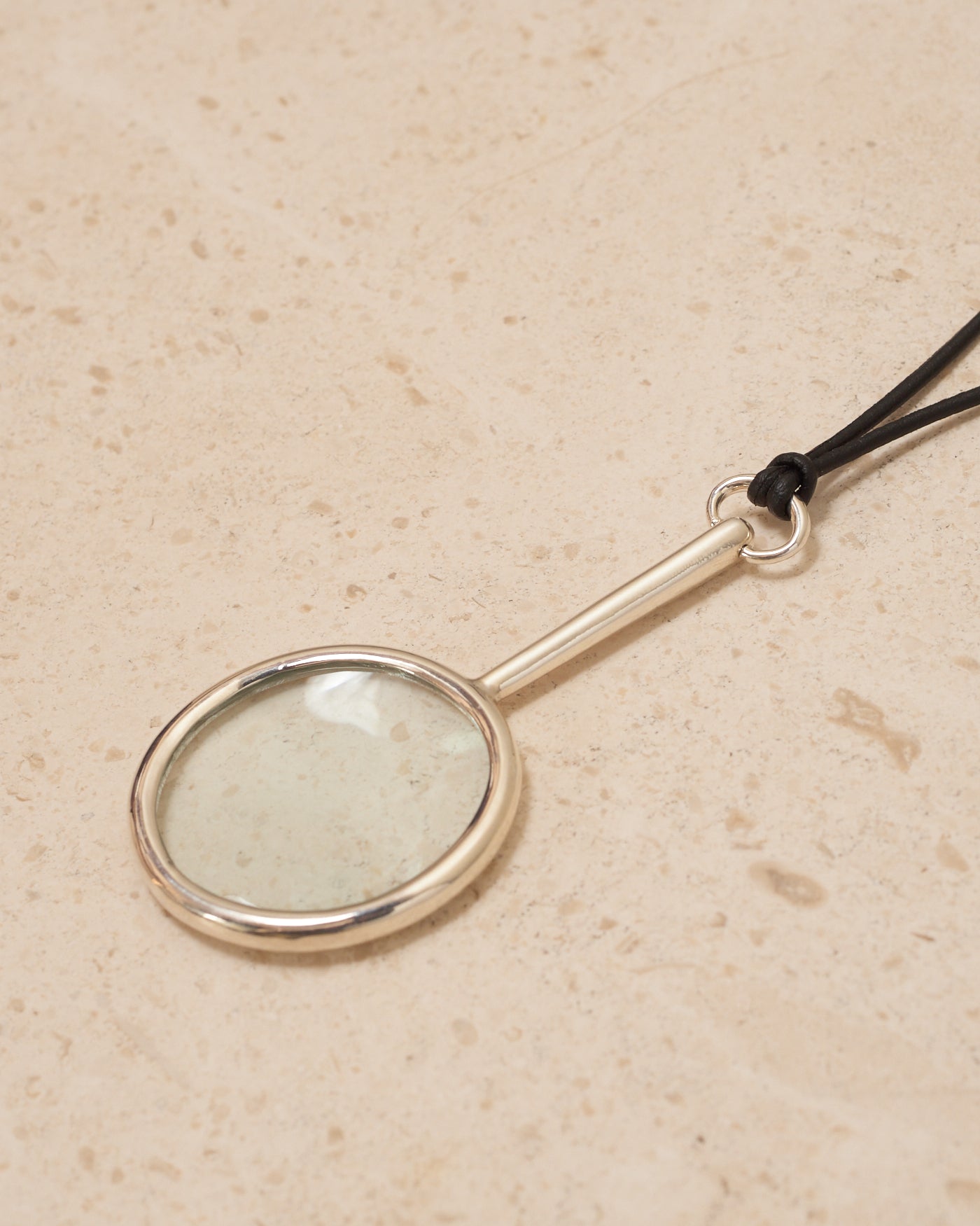 Sterling Silver Magnifying Glass Necklace