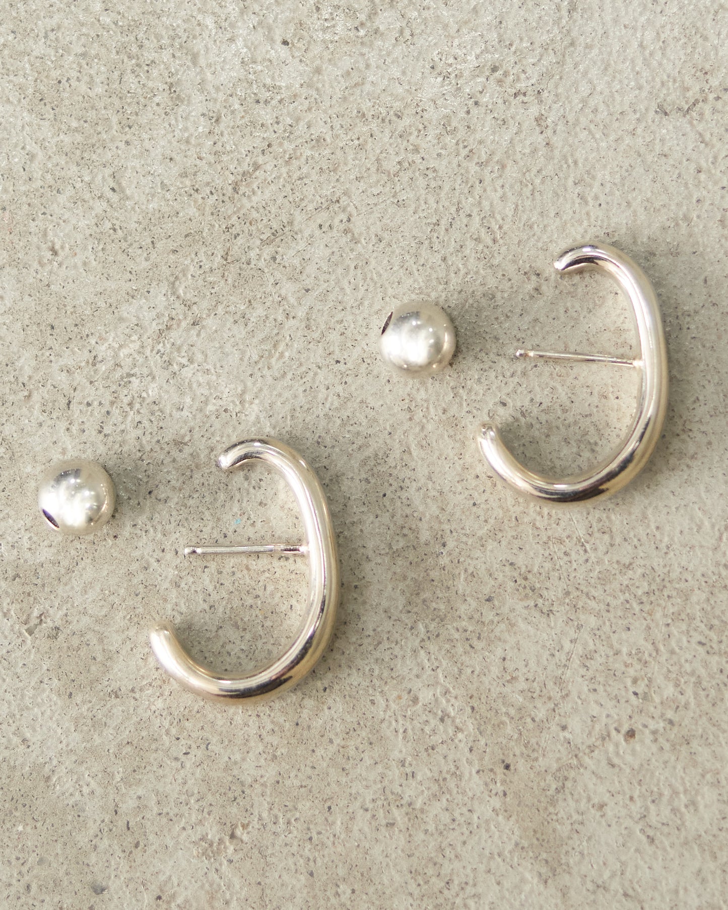 Sterling Silver Noodle Earrings