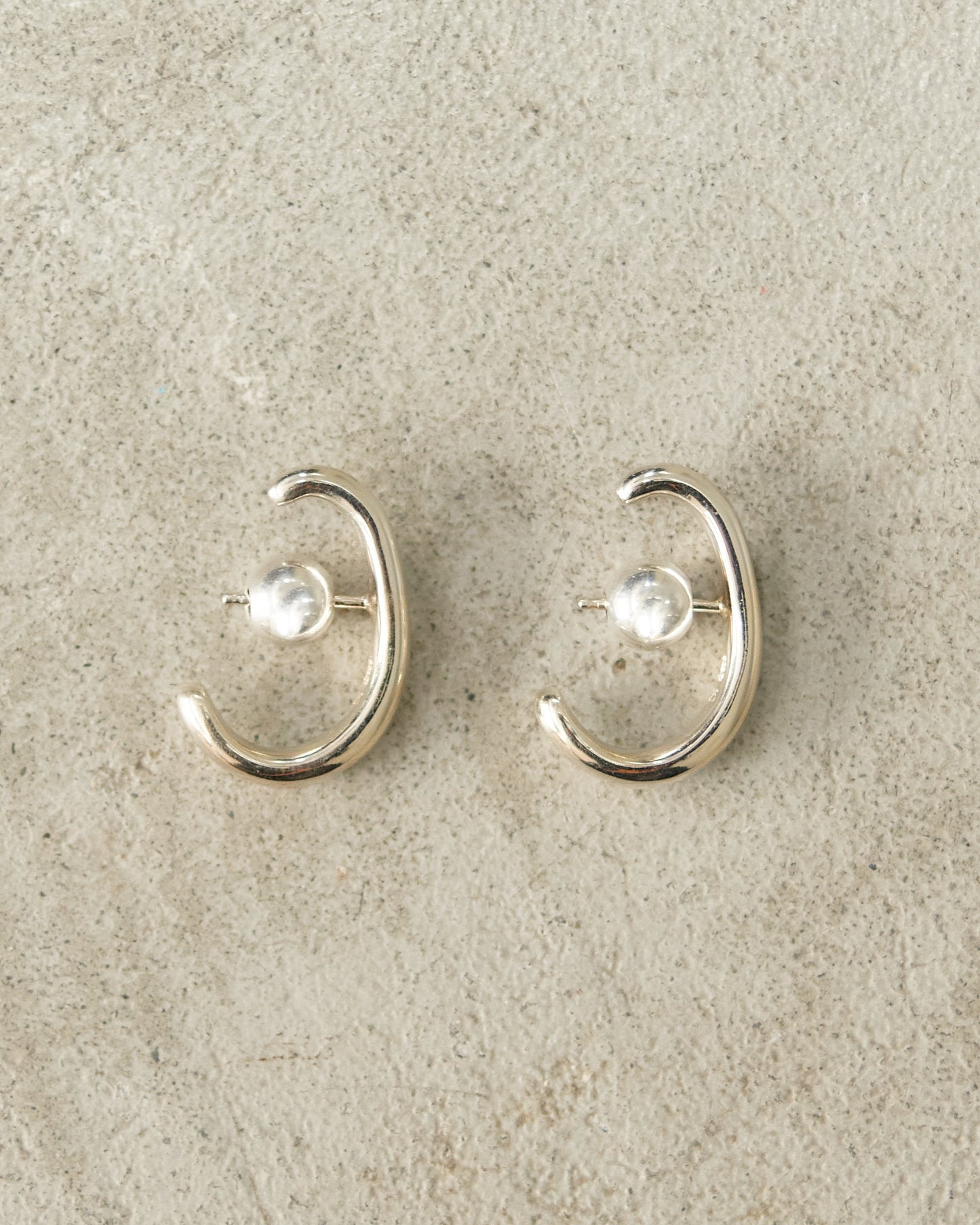 Sterling Silver Noodle Earrings