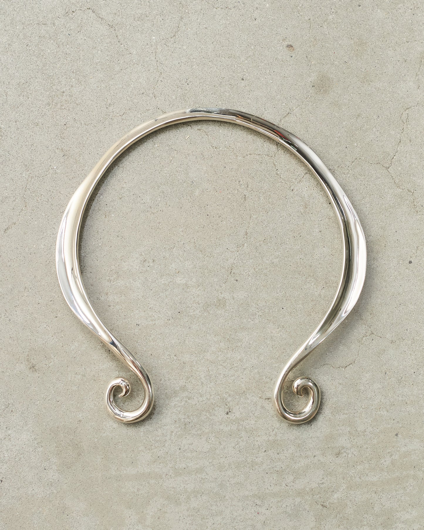 Sterling Silver Spiral Collar