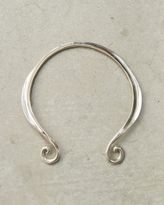 Sterling Silver Spiral Collar