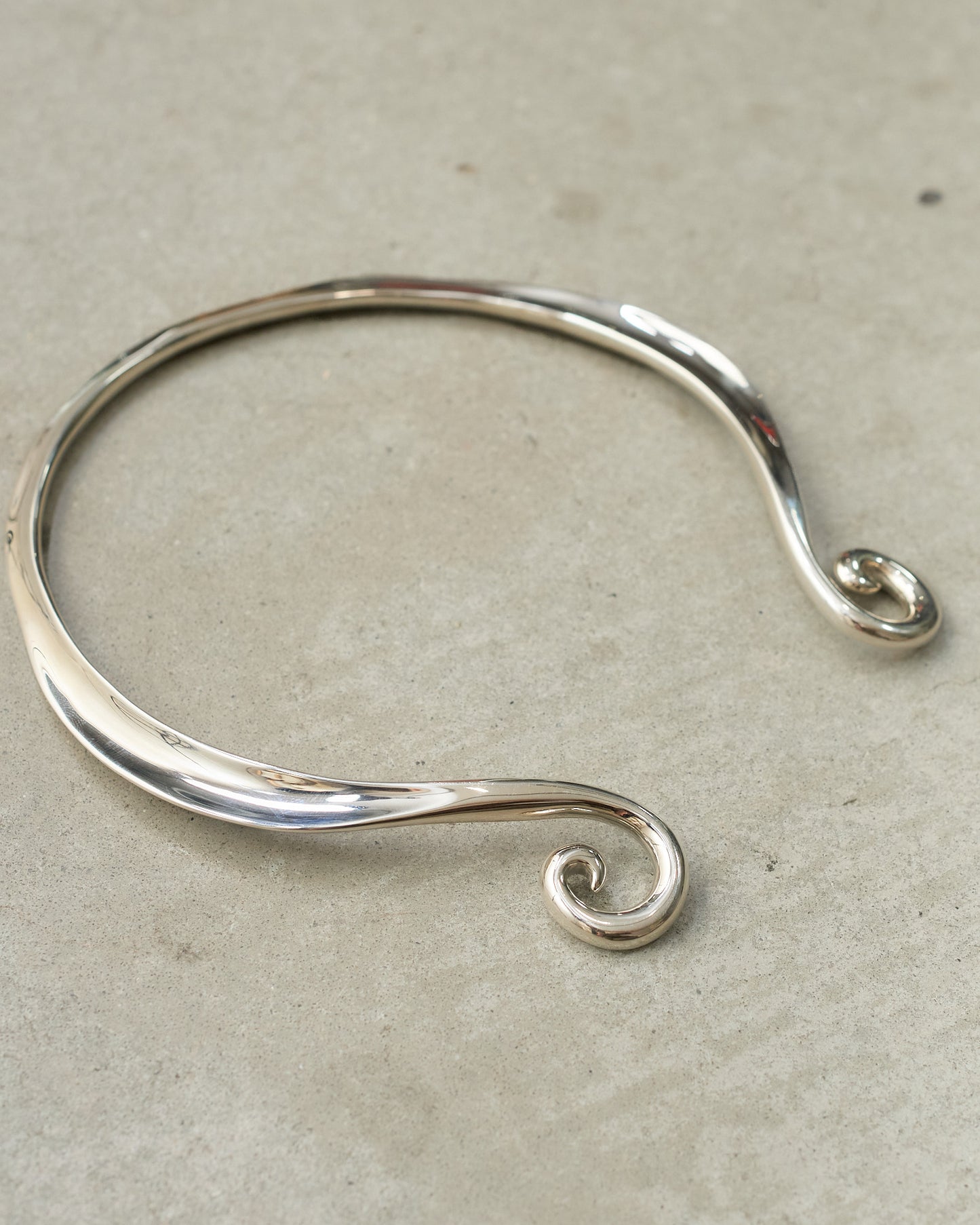 Sterling Silver Spiral Collar