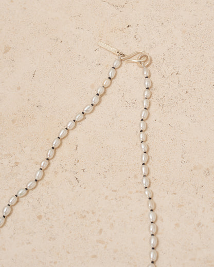 Sterling Silver Tiny Pearl Collar