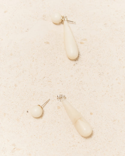 Small Vegetable Ivory Angelika Earrings