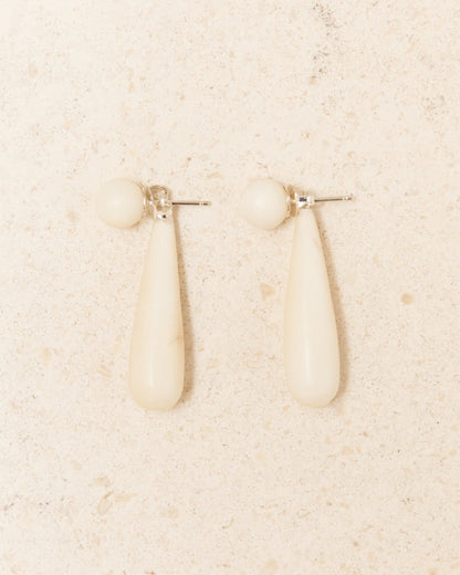Small Vegetable Ivory Angelika Earrings