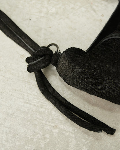 Black Lamb Mare Small Soft Shoulder Bag