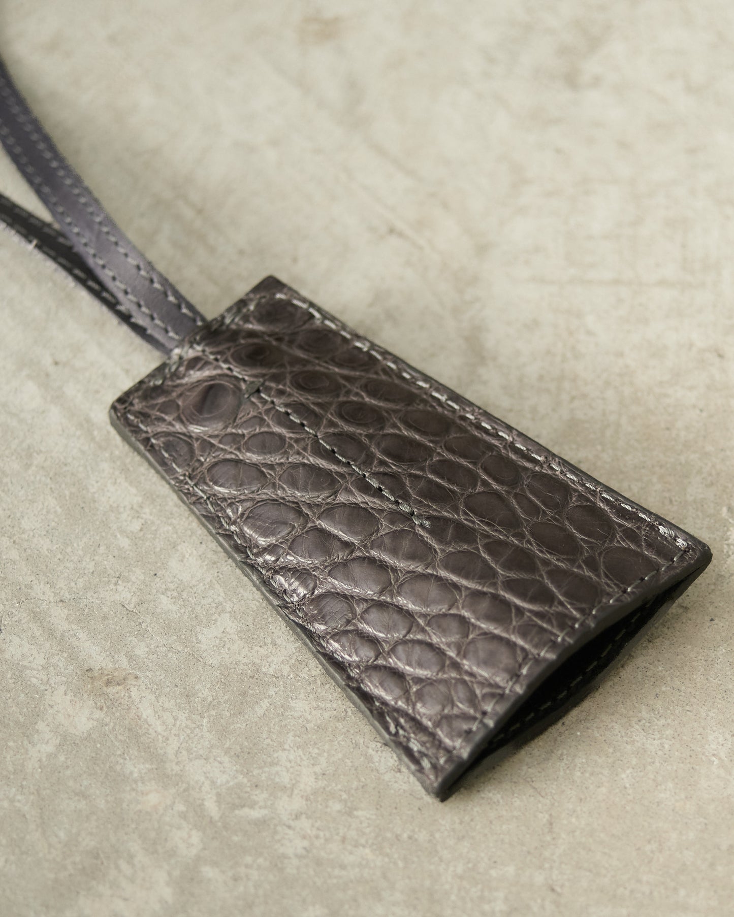 Grey Croc Key Ring