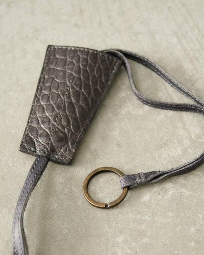 Grey Croc Key Ring