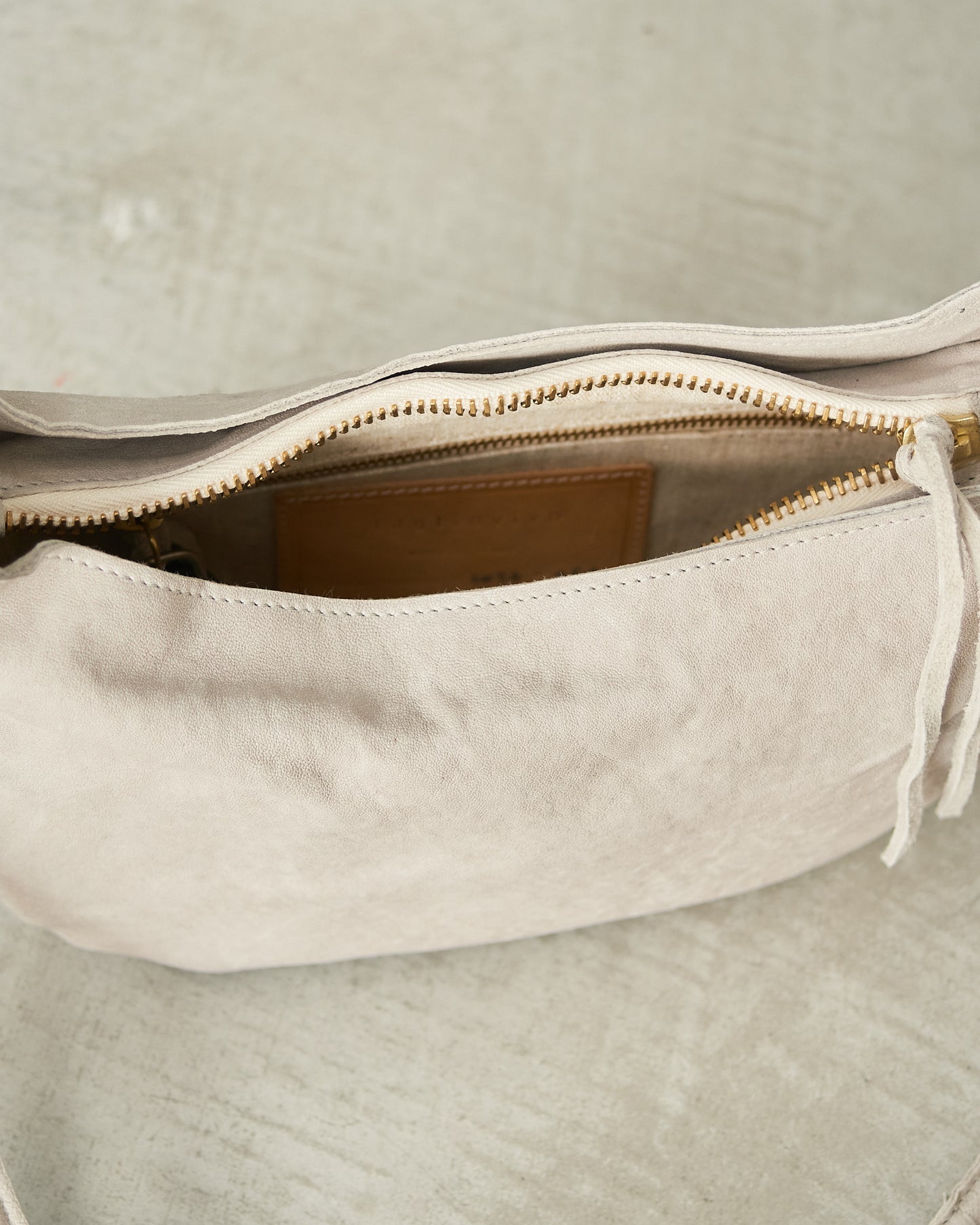 Limestone Lamb Small Soft Shoulder Bag