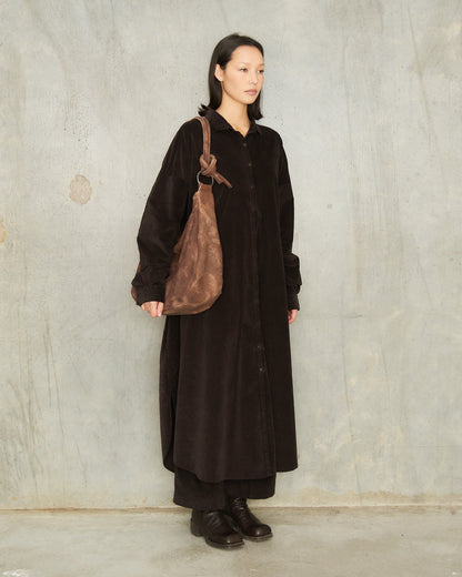 Umber Soft Leather Shoulder Bag