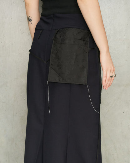 Navy Reversed Skirt