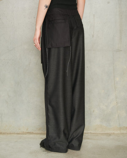 Charcoal Reversed Trousers