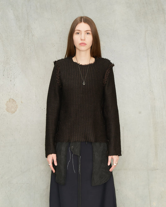 Brown Stripe Sweater