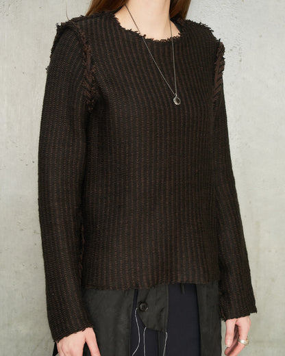 Brown Stripe Sweater
