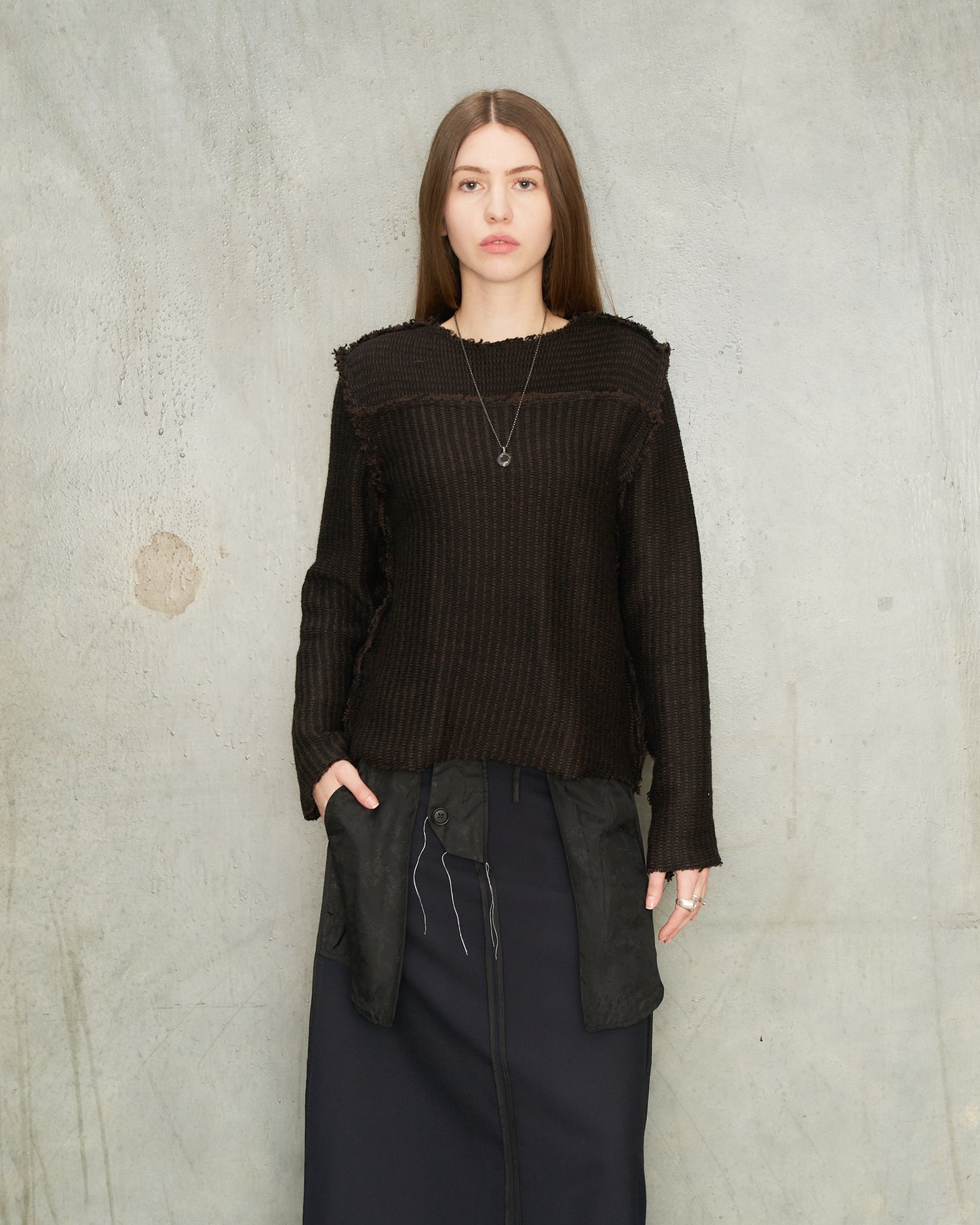 Brown Stripe Sweater