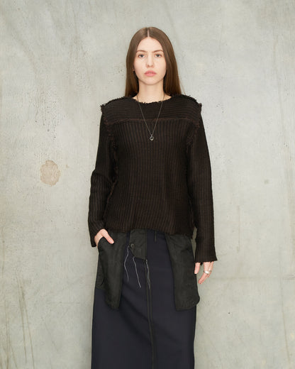 Brown Stripe Sweater