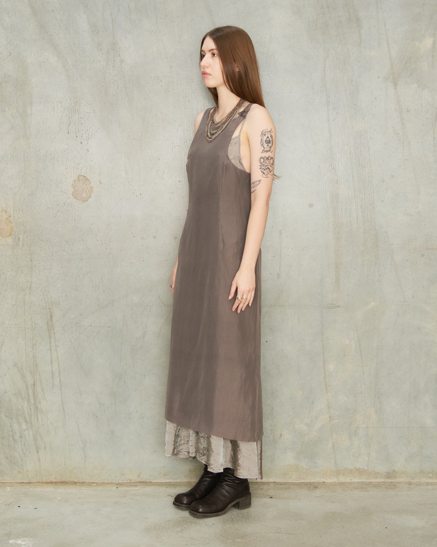 Greige Layered Dress