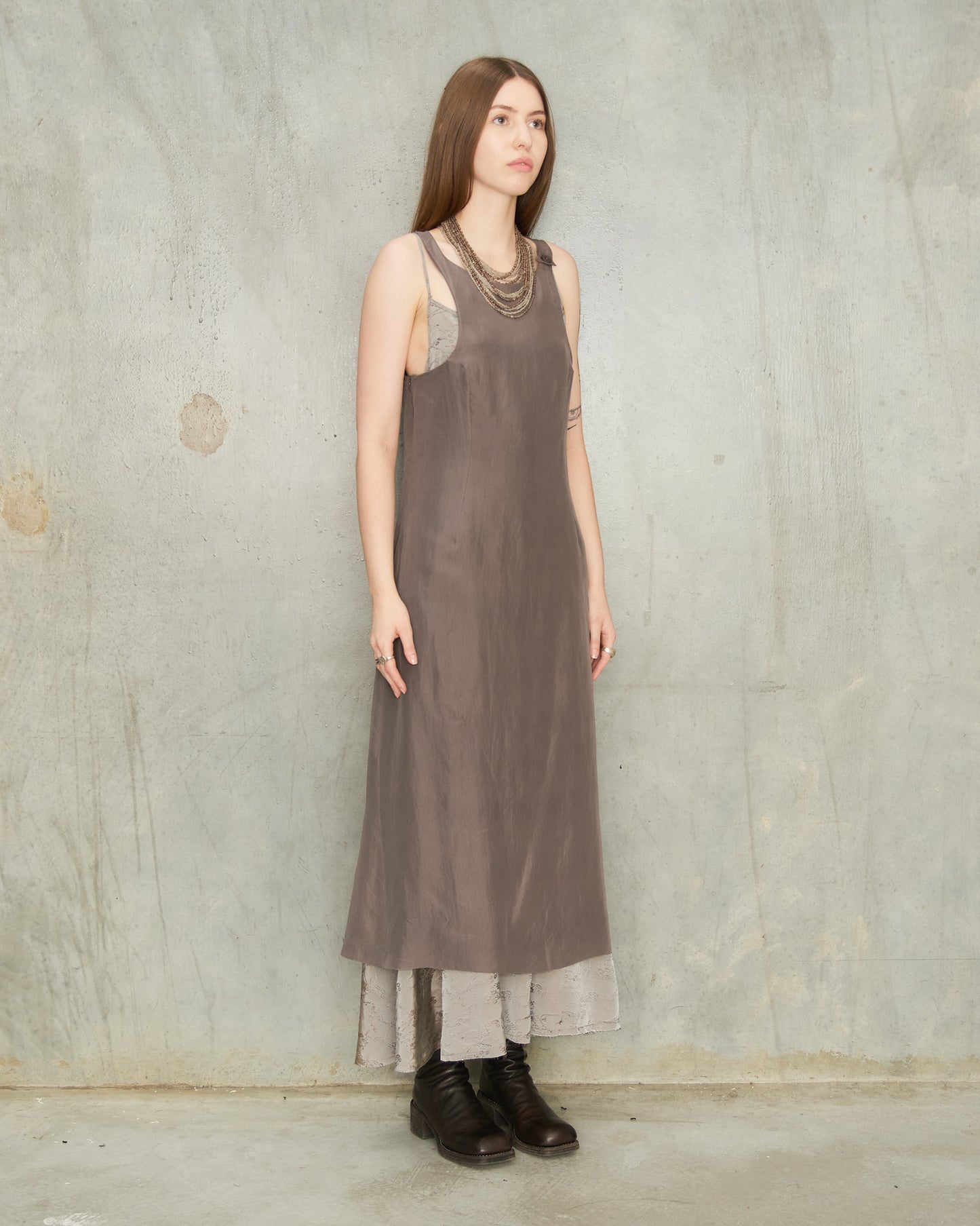 Greige Layered Dress