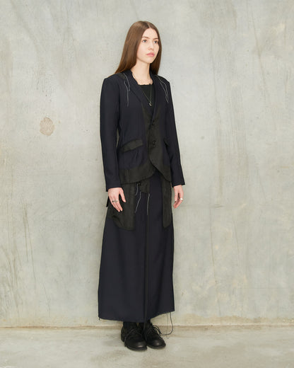 Navy Reversed Skirt