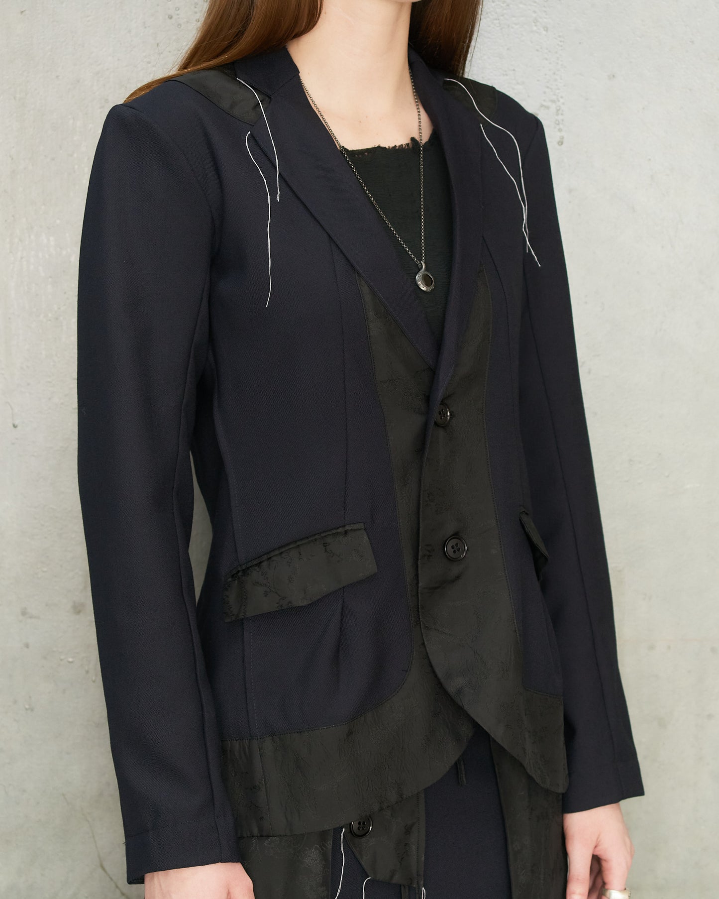 Navy Reversed Blazer