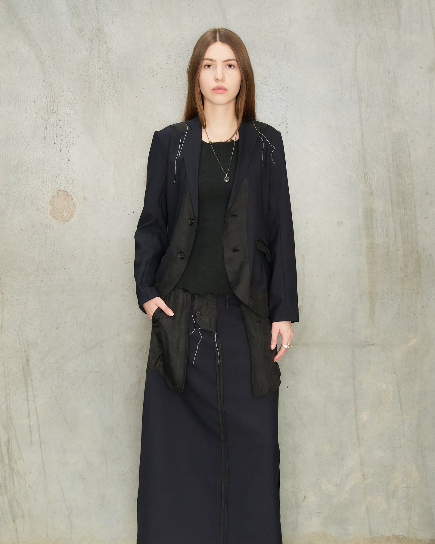 Navy Reversed Blazer