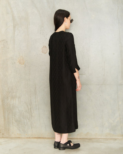 Black Ankara Agina Dress