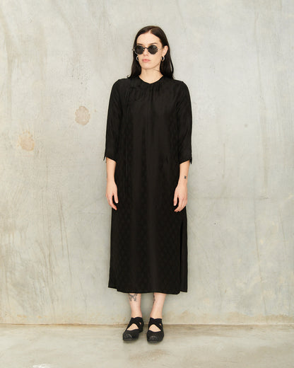 Black Ankara Agina Dress