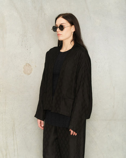 Black Ankara Klarke Jacket