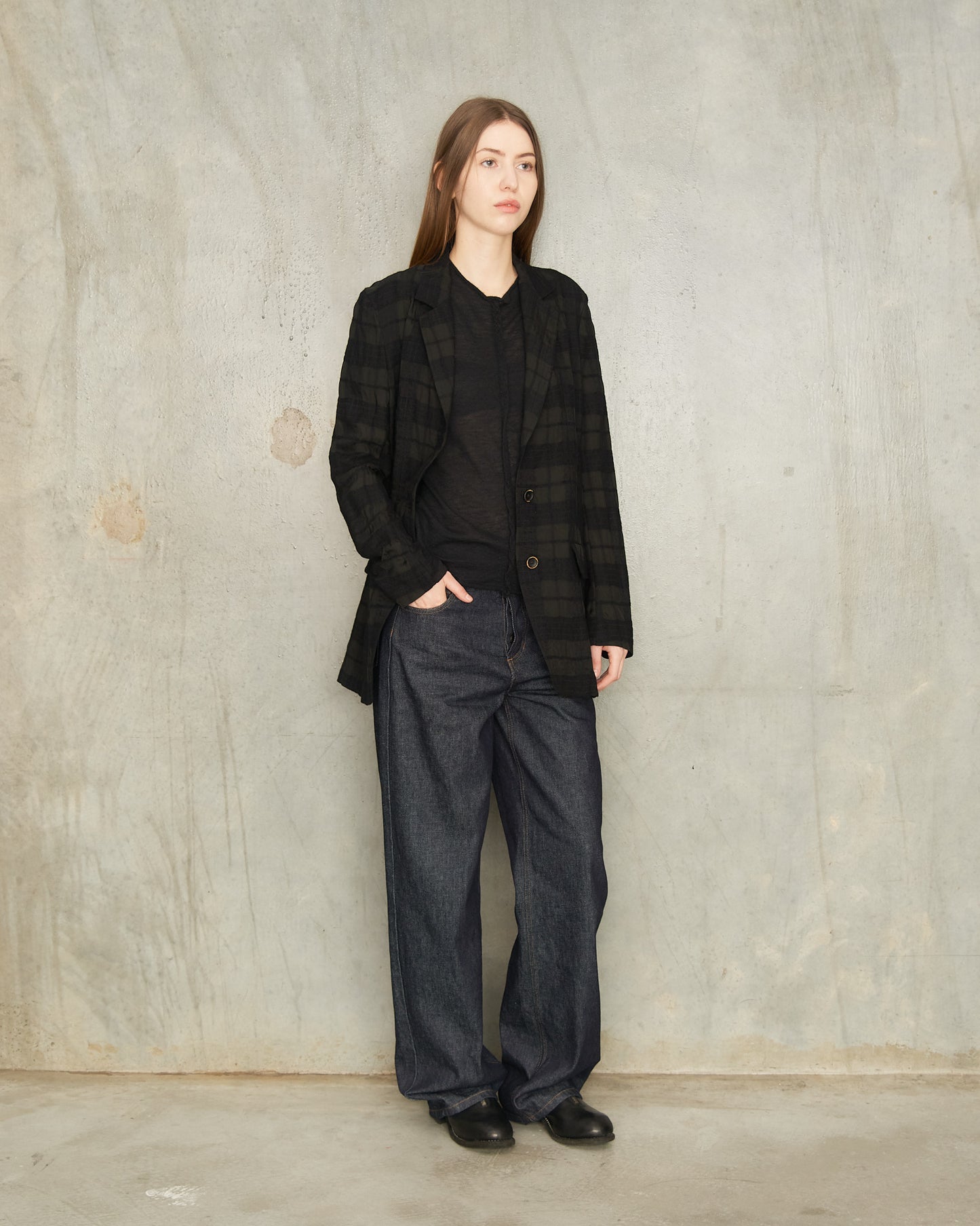 Black Check Kali Jacket