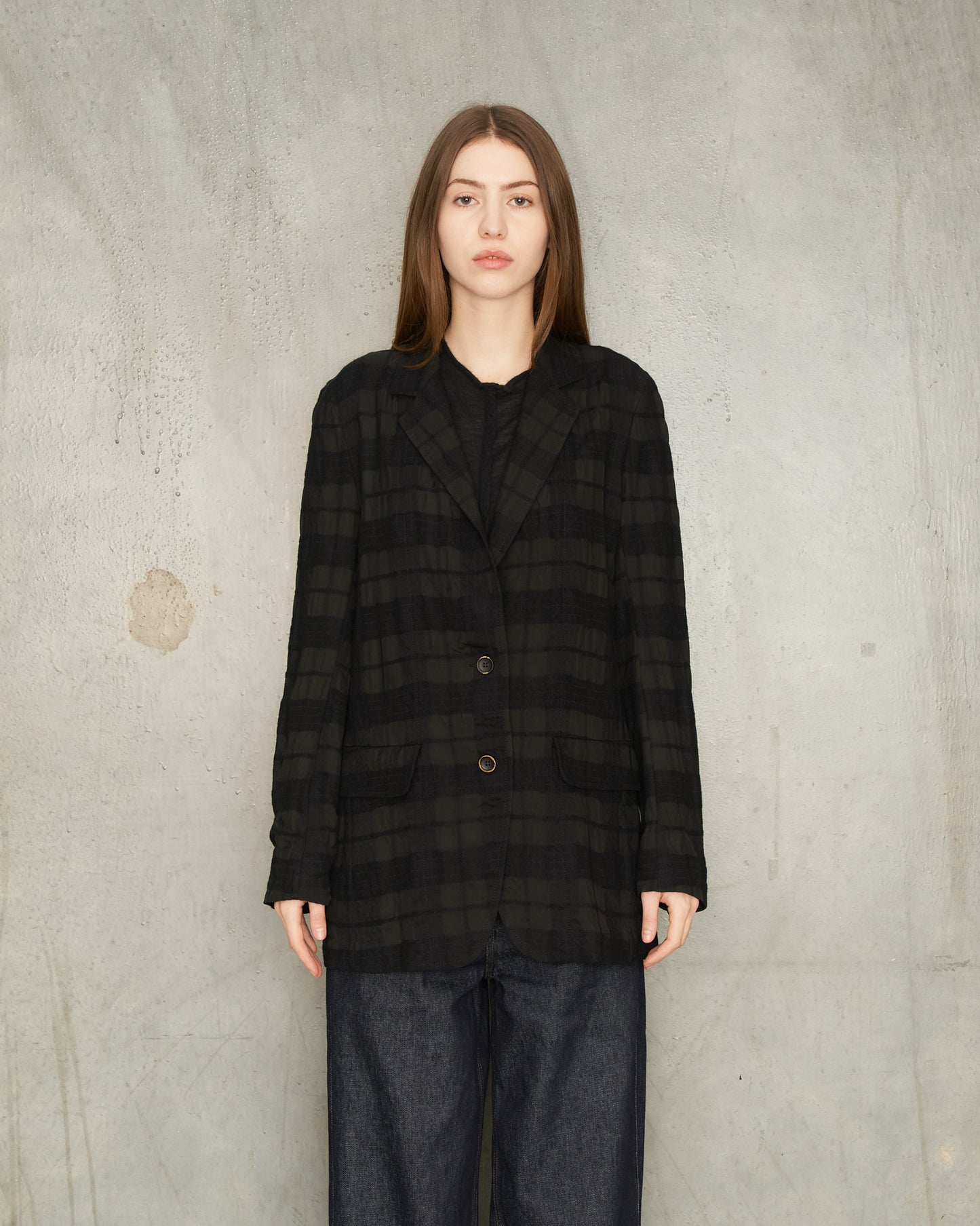 Black Check Kali Jacket