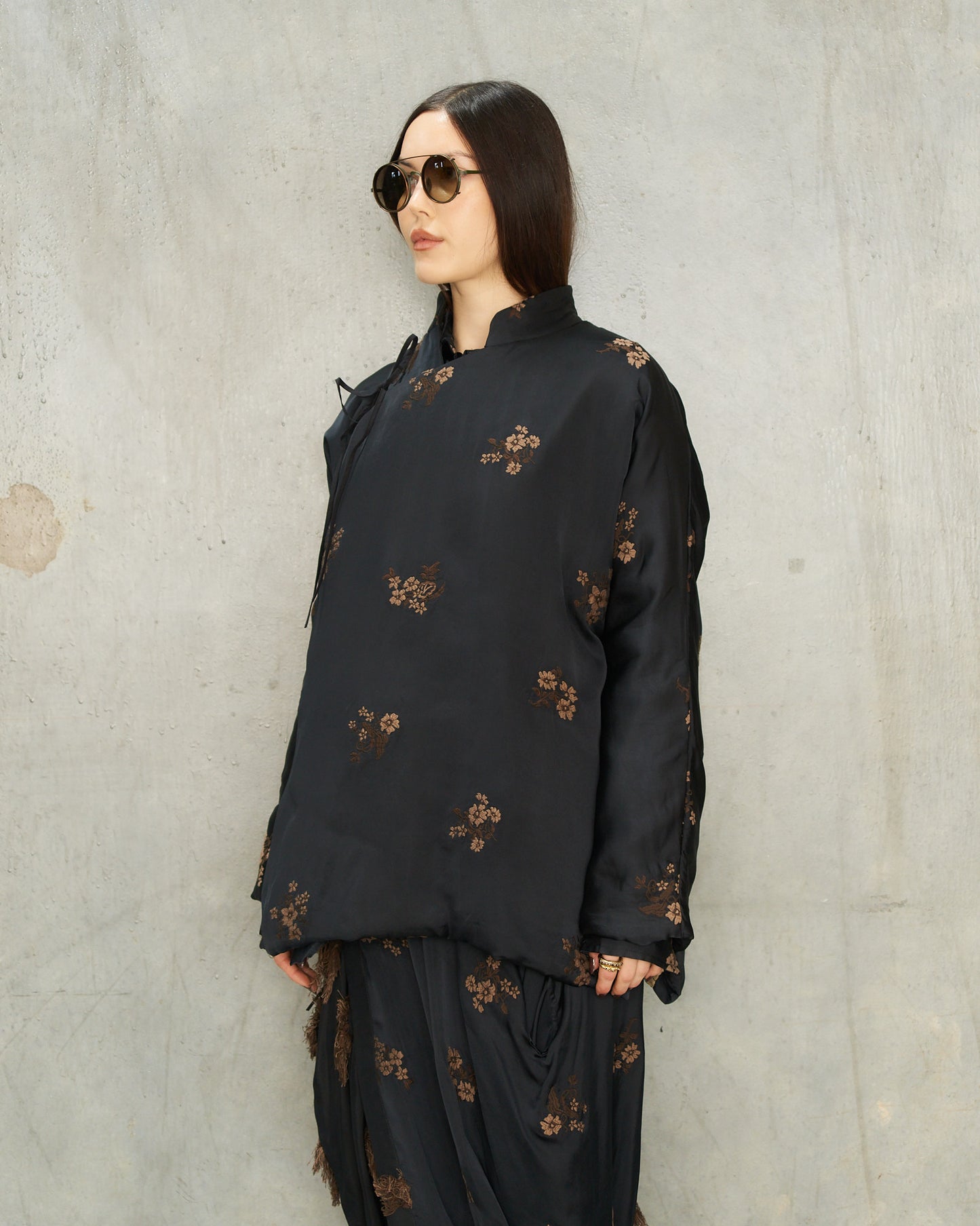 Black Embroidery Emma Jacket