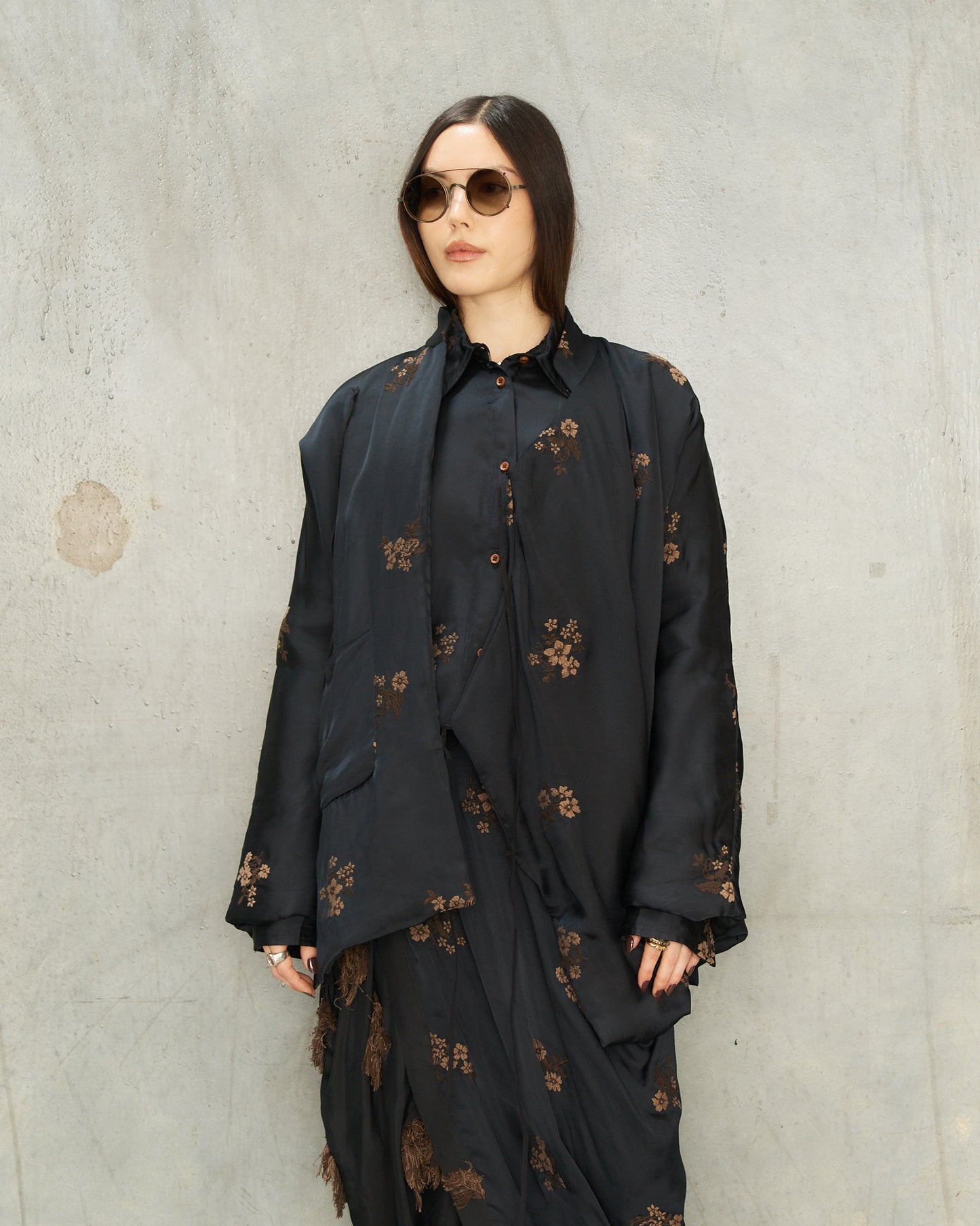 Black Embroidery Emma Jacket