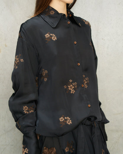 Black Embroidery Tubby Top