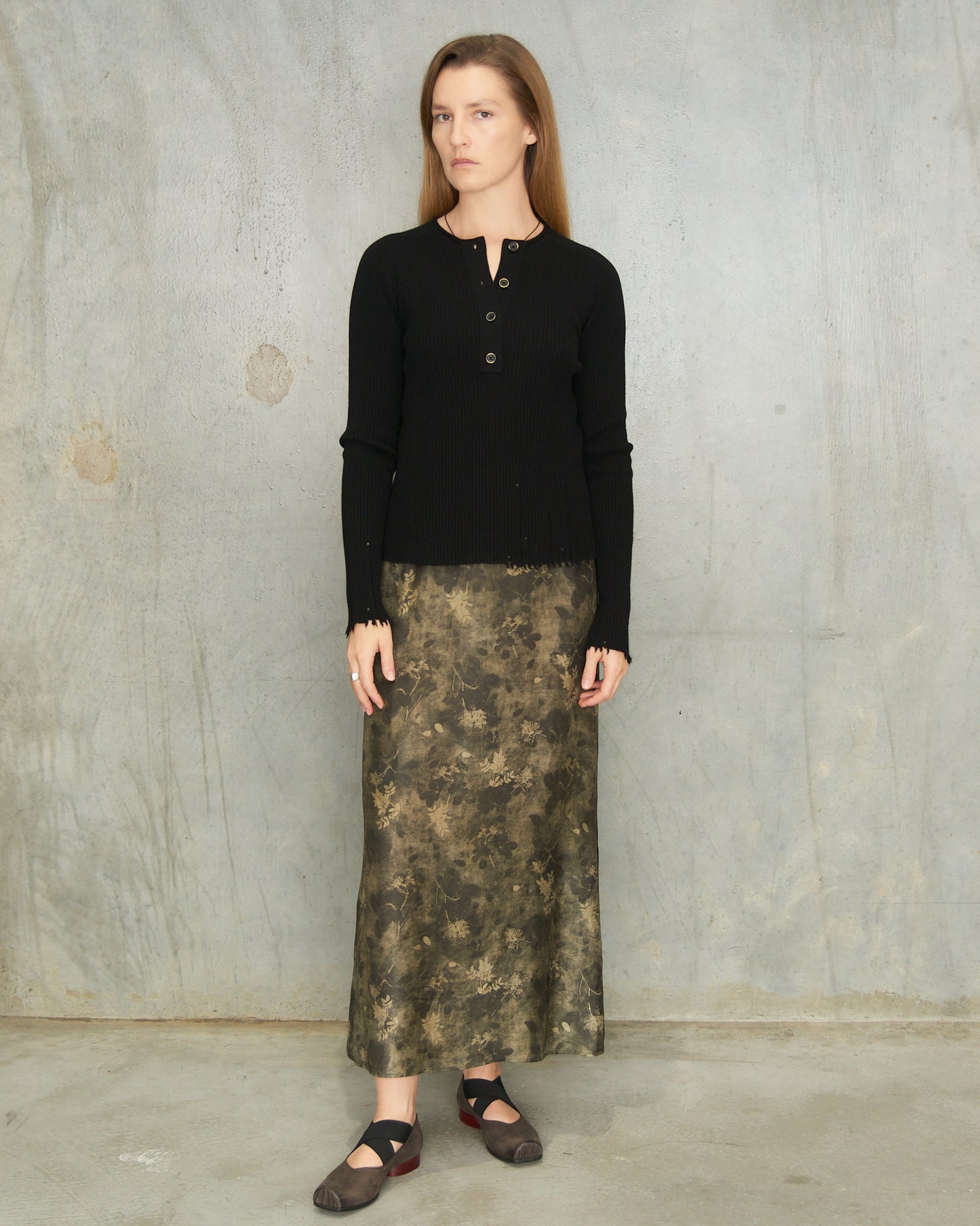 Black Henley Top