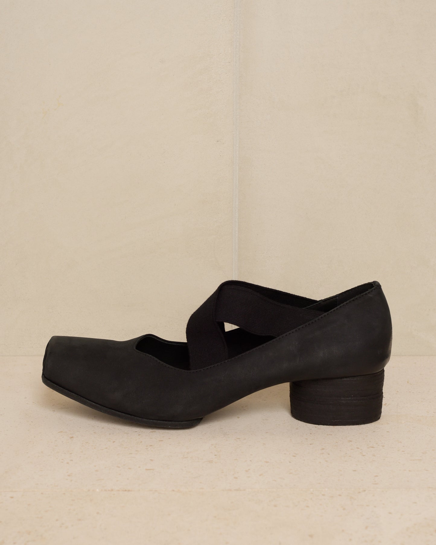 Black High Heel Ballet Shoes