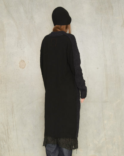 Black Long Cardigan