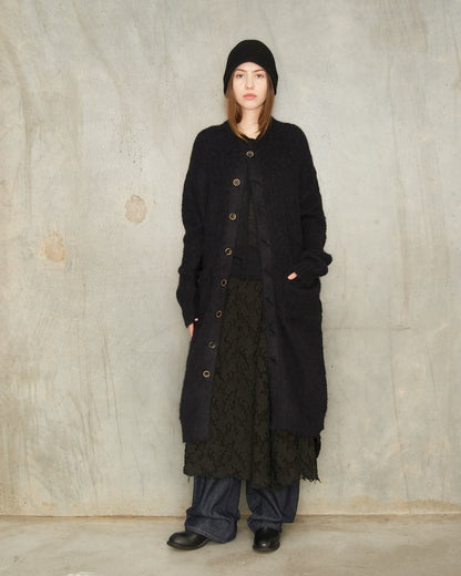 Black Long Cardigan