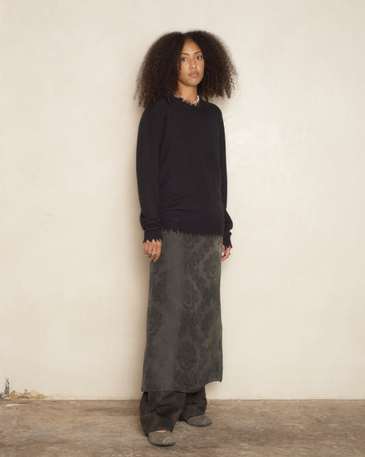 Black Classic Trim Long Sleeve Top