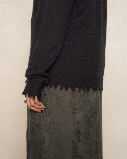 Black Classic Trim Long Sleeve Top